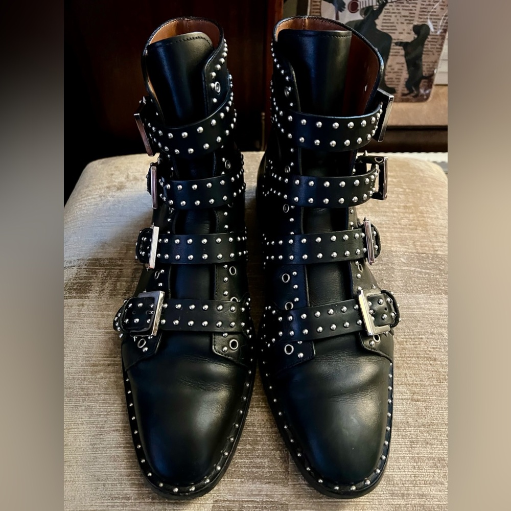 🎁SOLD!🎁 Givenchy Studded Western Buckle Ankle Boots Sz 42 (US 9)